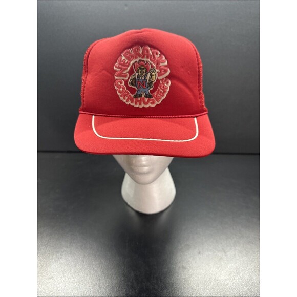 Rare Vintage  Nebraska Corn Huskers Hat Snapback Mesh - Picture 1 of 6